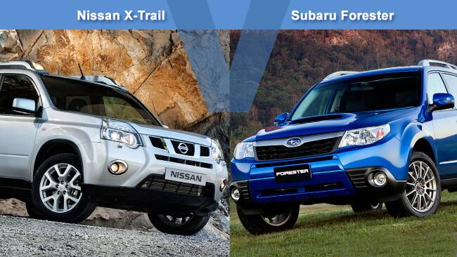 Nissan x trail vs forester #2