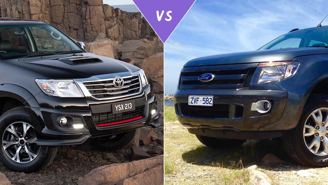 New ford ranger versus toyota hilux #1