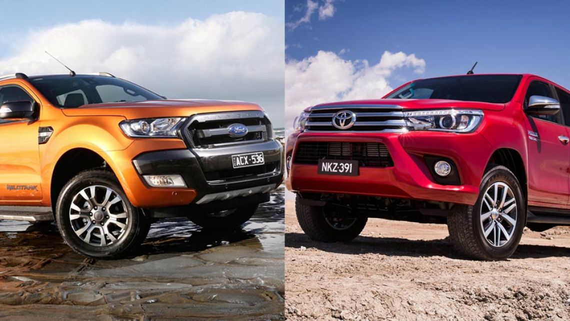 new ford ranger vs toyota hilux #7