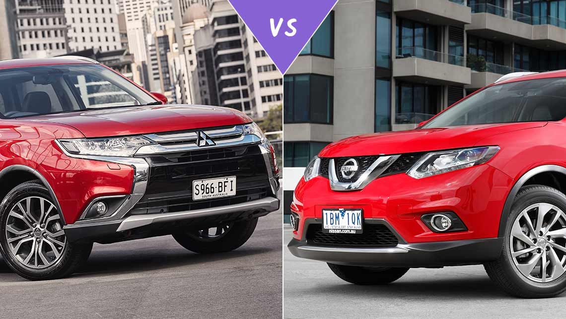 Nissan rogue vs mitsubishi outlander reviews