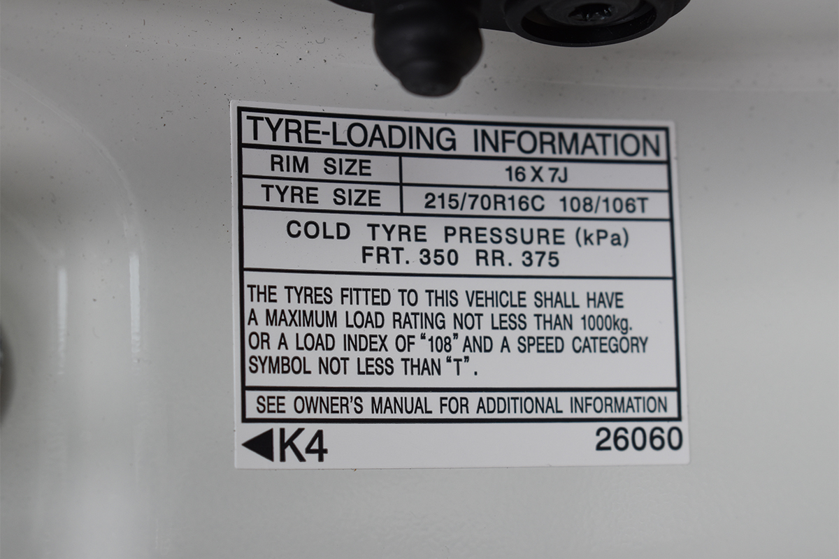 Toyota Hiace Tyre Pressure Carsguide