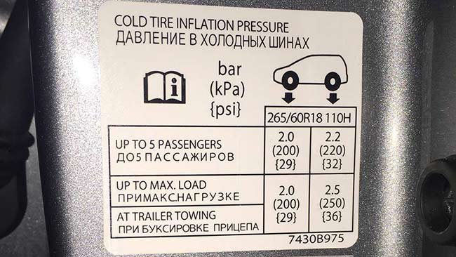Mitsubishi Pajero Tyre Pressure | CarsGuide