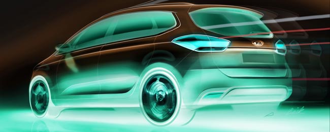 kia rondo teaser 2013